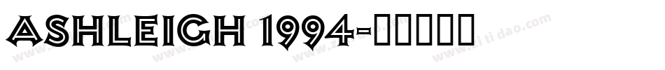 Ashleigh 1994字体转换